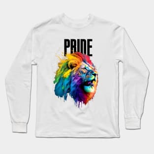 LGBTQ+ Gay Pride Month: Proud Lion Long Sleeve T-Shirt
